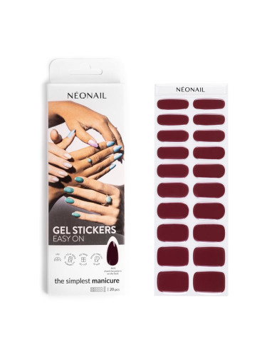NEONAIL Easy On Gel Stickers Стикери за нокти с използване на UV/LED лампа цвят M05 20 бр.