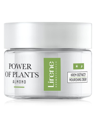 Lirene Power of Plants Almond подхранващ крем за възстановяване стегнатостта на кожата 50 мл.