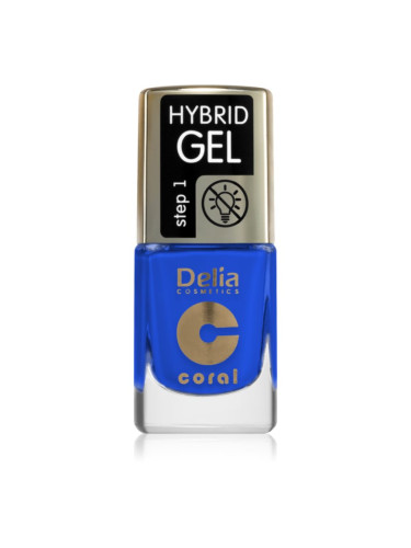 Delia Cosmetics Coral Hybrid Gel гел лак за нокти без използване на UV/LED лампа цвят 126 11 мл.