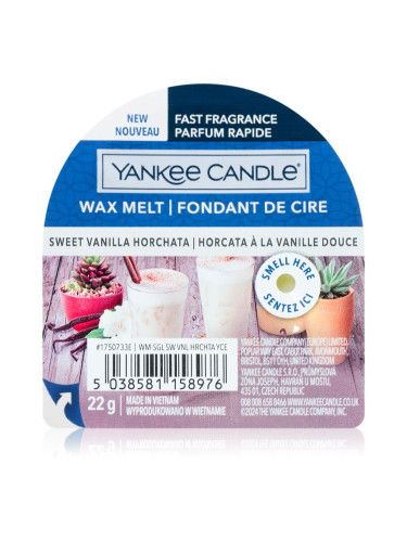 Yankee Candle Sweet Vanilla Horchata восък за арома-лампа 22 гр.
