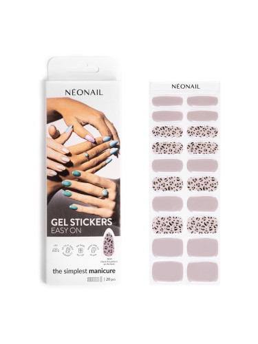 NEONAIL Easy On Gel Stickers Стикери за нокти цвят M04 20 бр.