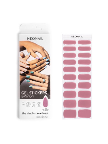 NEONAIL Easy On Gel Stickers Стикери за нокти с използване на UV/LED лампа цвят M08 20 бр.