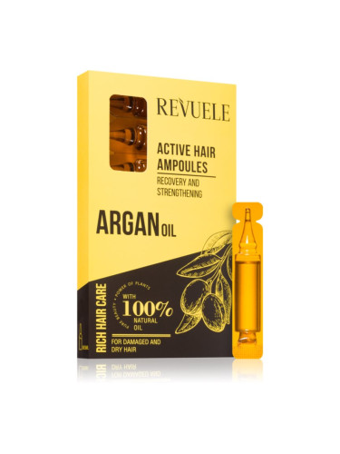Revuele Argan Oil Active Hair Ampoules ампули за суха и увредена коса 8x5 мл.