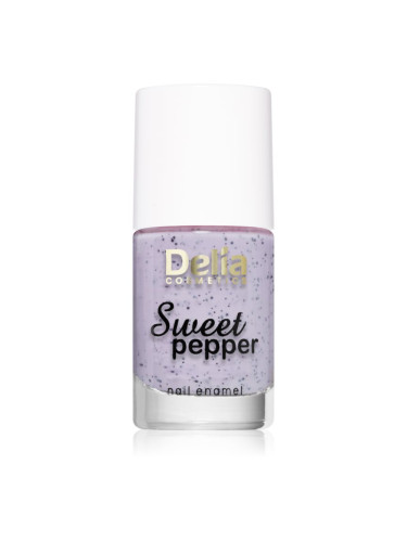 Delia Cosmetics Sweet Pepper Black Particles лак за нокти цвят 04 Lavender 11 мл.