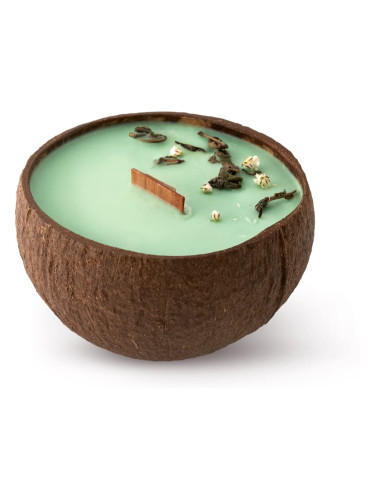 Tropicandle Green Tea ароматна свещ с дървен фитил 350 мл.