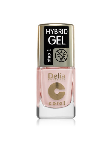 Delia Cosmetics Coral Hybrid Gel гел лак за нокти без използване на UV/LED лампа цвят 120 11 мл.