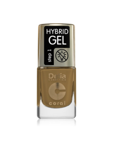 Delia Cosmetics Coral Hybrid Gel гел лак за нокти без използване на UV/LED лампа цвят 124 11 мл.