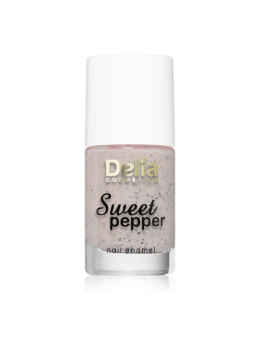 Delia Cosmetics Sweet Pepper Black Particles лак за нокти цвят 02 Apricot 11 мл.
