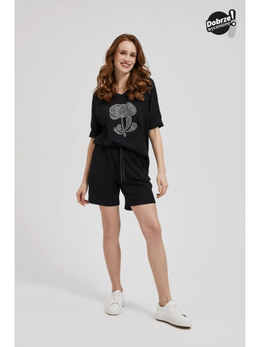 Marisse Women's Shorts L-Sh-4301 Black