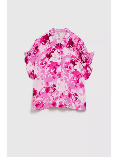 Women's patterned shirt MOODO - pink