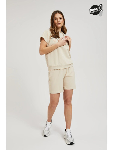 Women's shorts MOODO - beige