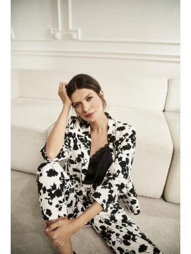 Marisse Women's Jacket L-Mr-4306 Black_White