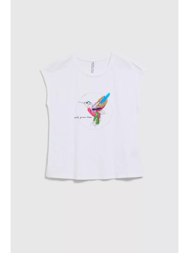 Women's T-shirt MOODO - white