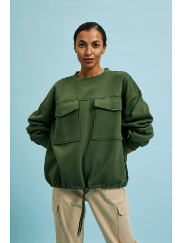 Marisse Women's Sweatshirt L-Bl-4311 Khaki