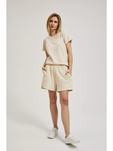 Women's shorts MOODO - beige