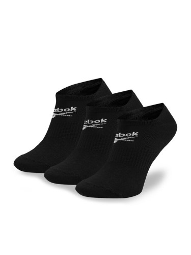 Reebok Комплект 3 чифта къси чорапи унисекс R0353-SS24 (3-pack) Черен