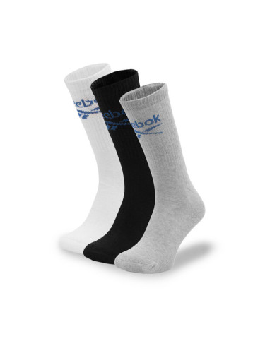 Reebok Комплект 3 чифта дълги чорапи мъжки R0258-SS24 (3-pack) Цветен