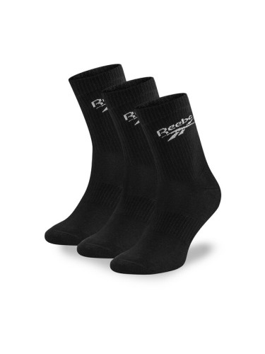 Reebok Комплект 3 чифта дълги чорапи мъжки R0452-SS24 (3-pack) Черен