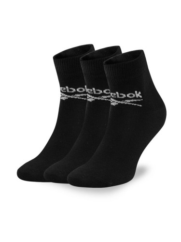 Reebok Комплект 3 чифта дълги чорапи мъжки R0429-SS24 (3-pack) Черен
