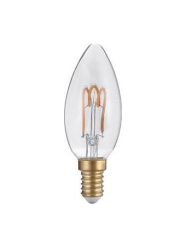 Лампа LED Filament E14 Candle 3W 2700K  (10 τεμάχια)