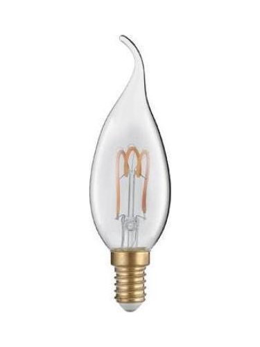 Лампа LED Filament E14 Candle 3W 2700K Tip  (10 τεμάχια)