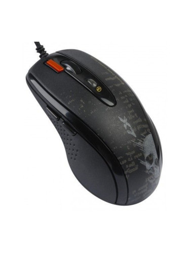 Мишка A4Tech F5 V-TRACK, оптична (3000 DPI), USB, черна, гейминг