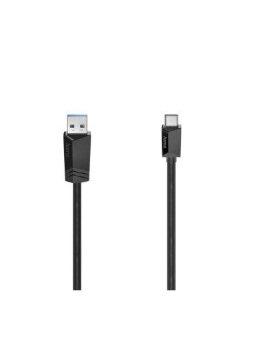 Кабел Hama 200657, от USB A(м) към USB C(м), 1m, черен