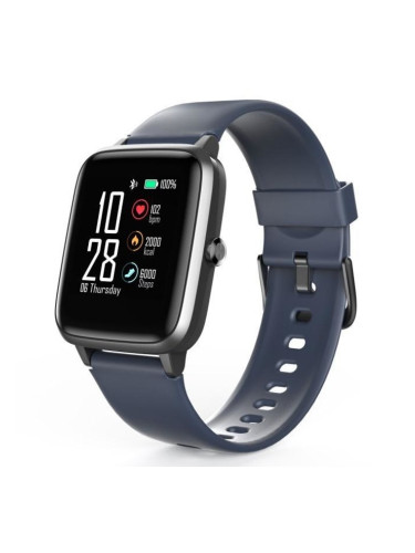 Смарт часовник Hama Fit Watch 4900 (178604), 1.3" (3.3 cm) LCD сензорен дисплей, Fitness Tracking, 9 вида спорт, IP68 защита, до 6 дни живот на батерия, черен