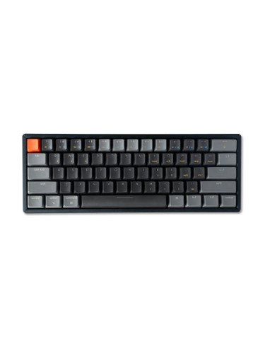 Клавиатура Keychron K12 Hot-Swappable 60%, черен, Gateron Blue Switch, White LED, USB/Bluetooth