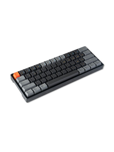 Клавиатура Keychron K12 Hot-Swappable 60%, черен, Gateron Brown Switch, White LED, USB/Bluetooth