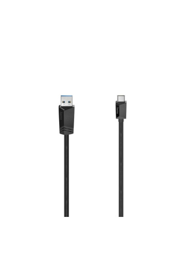Кабел Hama 200653, от USB Type-A(м) към USB-C(м), 3m, черен