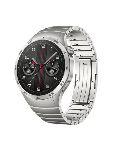 Смарт часовник Huawei Watch GT 4, 46mm 1.43" (3.63cm) AMOLED дисплей, Bluetooth, 5ATM, акселерометър, следене на съня, измерване на пулс, до 14 дни време на работа, сив