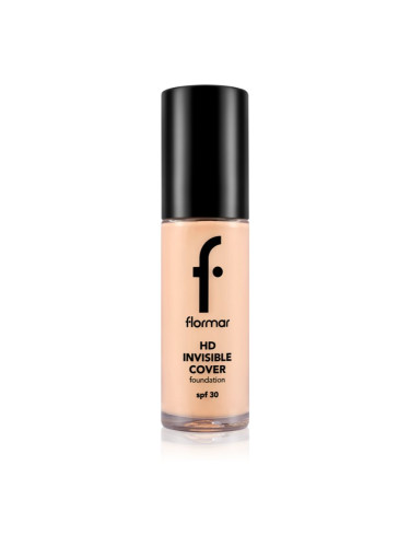 flormar HD Invisible Cover Foundation лек фон дьо тен с озаряващ ефект SPF 30 цвят 040 Light Ivory 30 мл.