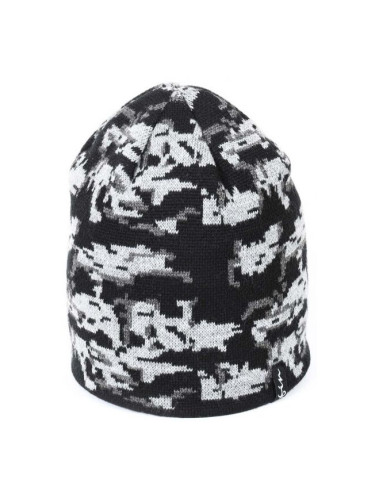 Finmark ЗИМНА ШАПКА Зимна плетена  шапка, черно, размер