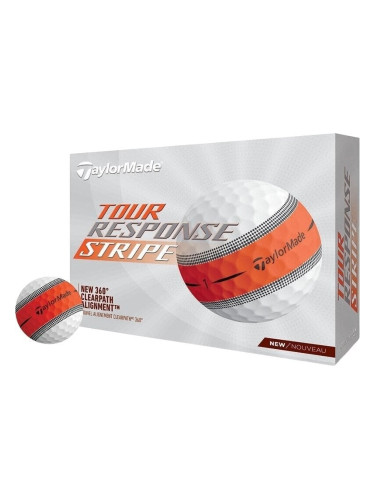 TaylorMade Tour Response Stripe Golf Balls Orange