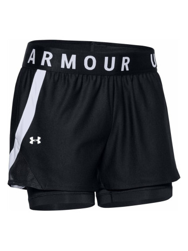 Under Armour Women's UA Play Up 2-in-1 Shorts Black/White S Фитнес панталон