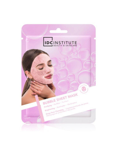 IDC Institute Bubble Sheet Mask Платнена маска за лице за еднократна употреба 1 бр.