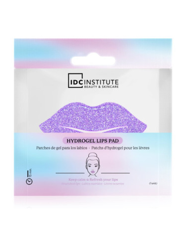 IDC Institute Glitter Lip Purple хидрогелна маска за устни 1 бр.