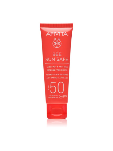 Apivita Bee Sun Safe защитен крем против стареене на кожата SPF 50 50 мл.
