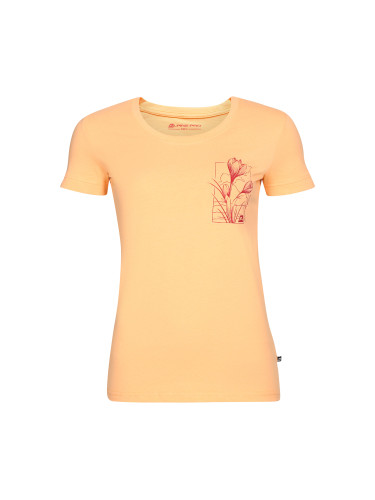 Orange women's T-shirt made of organic cotton ALPINE PRO TERMESA