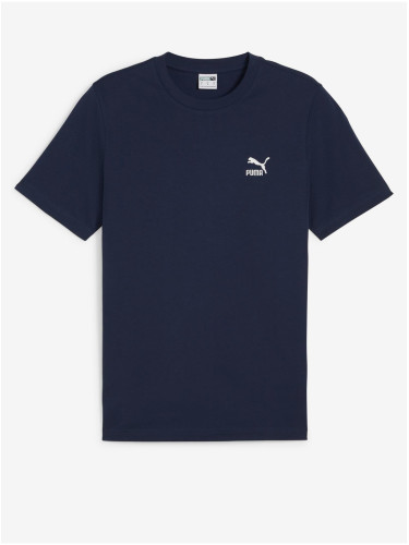 Puma Classics Small Logo Tee Dark Blue T-Shirt - Men's