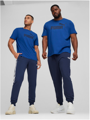 Blue Men's T-Shirt Puma ESS Logo Tee