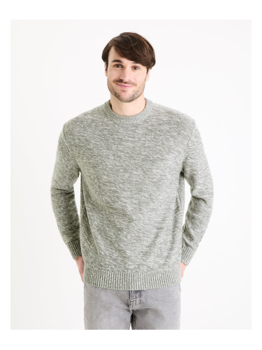 Grey men's brindle sweater Celio Gerico