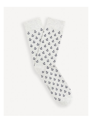 Celio Patterned Socks Gisoancre - Men's