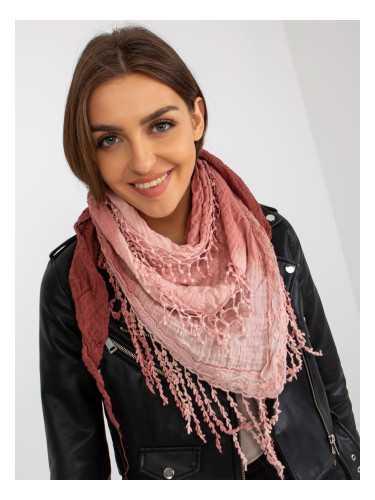Women's pink muslin scarf