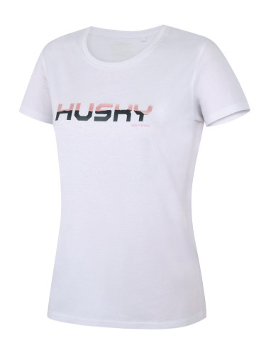 Women's cotton T-shirt HUSKY Tee Wild L white