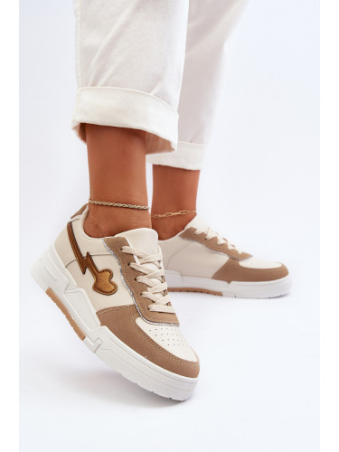 Boto Дамски кецове на платформа в бежово Zeparine