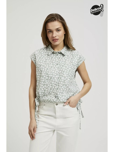 Women's patterned shirt MOODO - olive