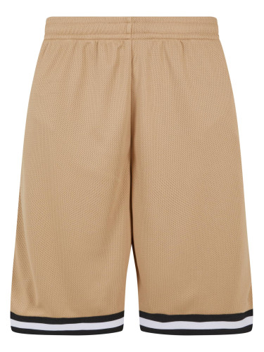Men's Stripes Mesh Shorts - Unionbeige/Black/White