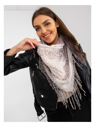 Women's grey muslin scarf